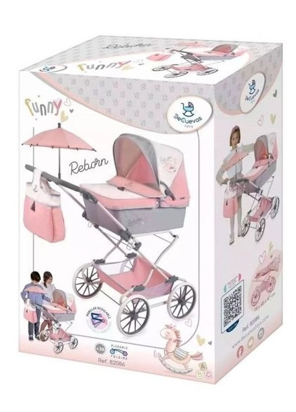 Кукольная коляска для девочек DeCuevas "Reborn". (82086) No Brand (273975645)