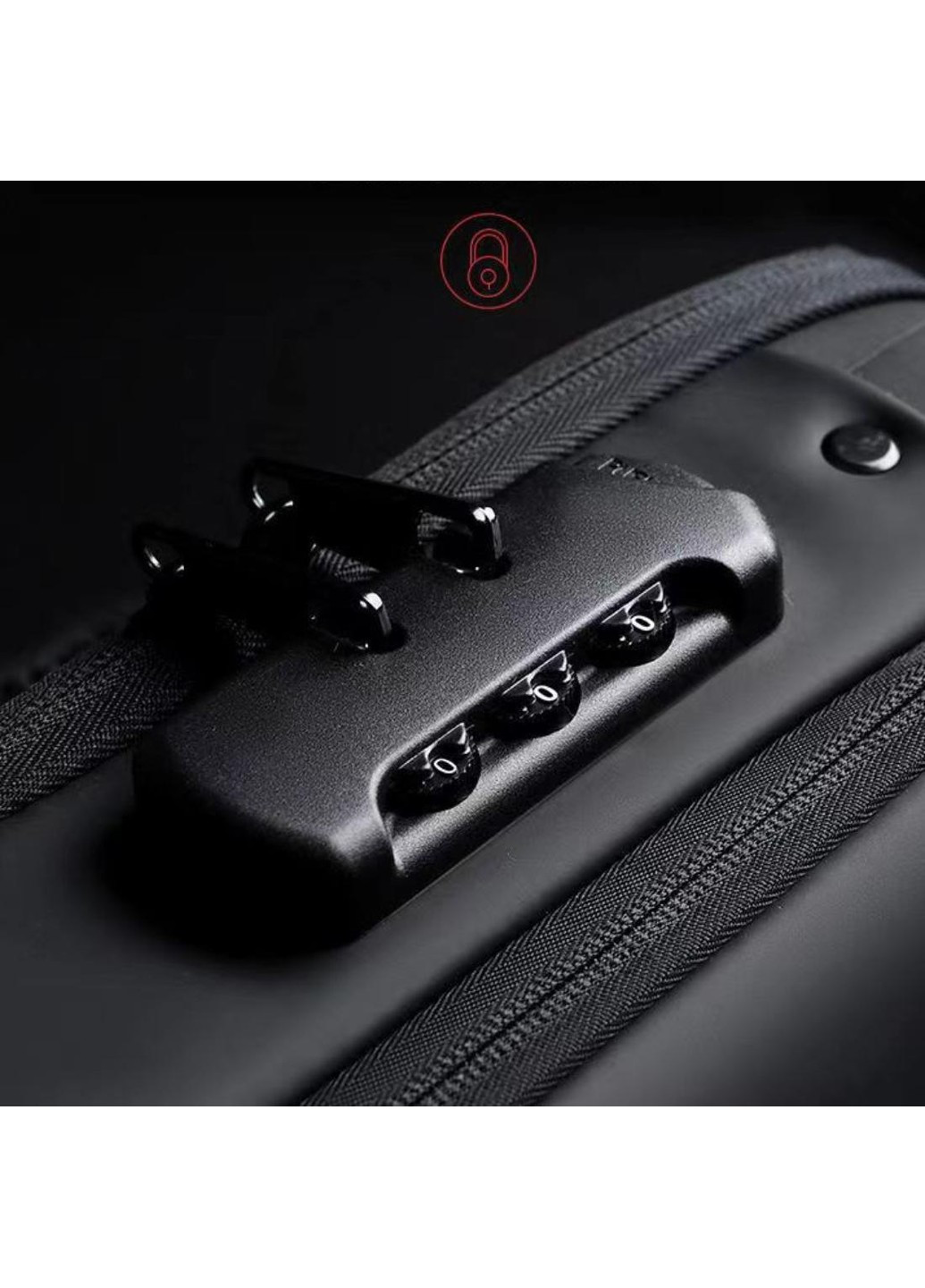 Текстильная сумка-слинг черного цвета AT09-T-23916A Confident (277963017)