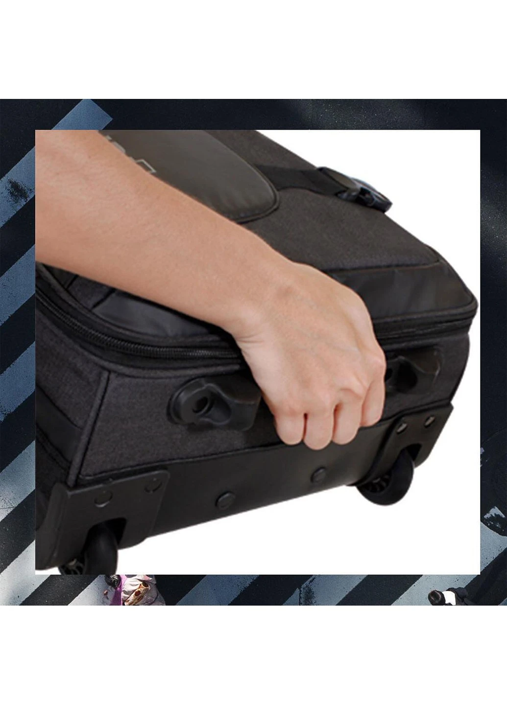 Сумка дорожная на колесах Durham (S) Black (SWB_LTDUR001S) Swissbrand (258661749)