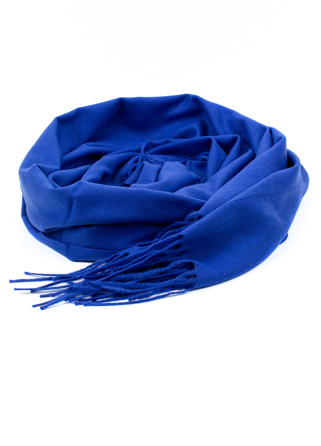 Жіночий однотонний шарф з бахромою, синій Corze gs-108 (269449221)