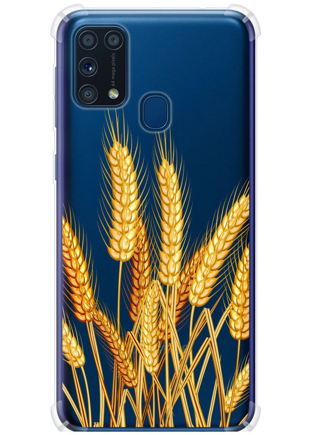 Силіконовий протиударний с посиленими кутами чохол 'Колоски пшениці' для Endorphone Samsung Galaxy M31 M315F (276964861)
