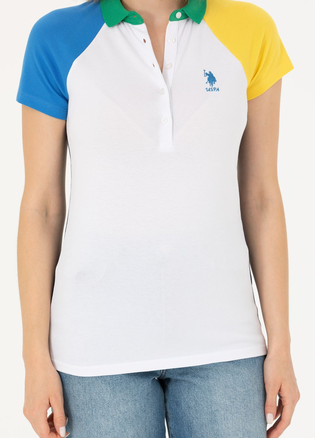 Белая футболка u.s.polo assn женская U.S. Polo Assn.