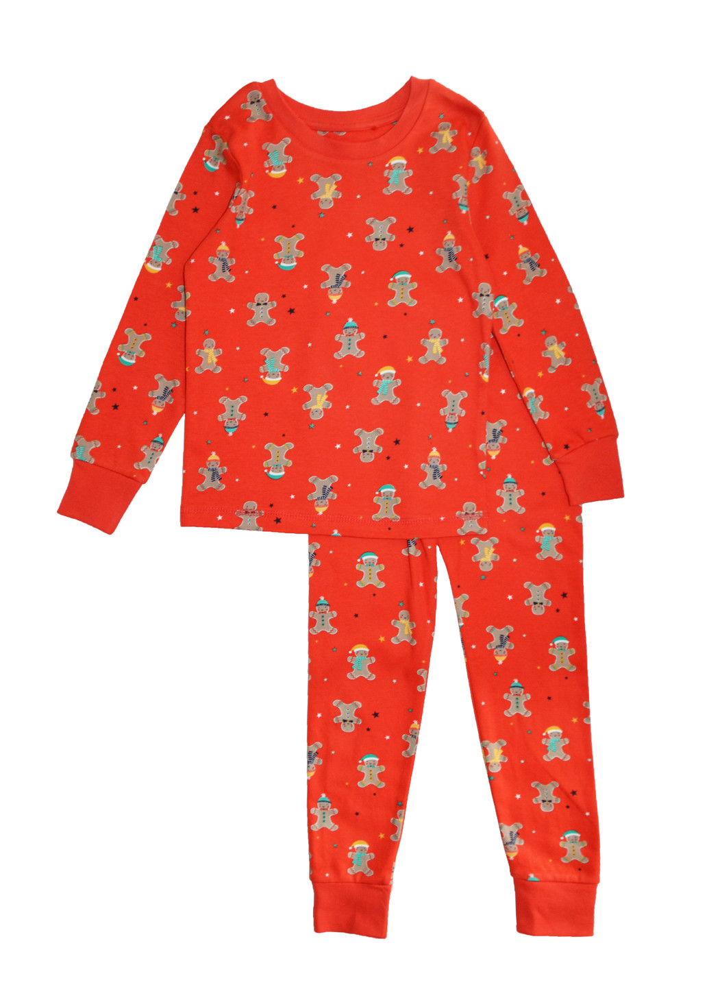 Красная зимняя пижама реглан + брюки George