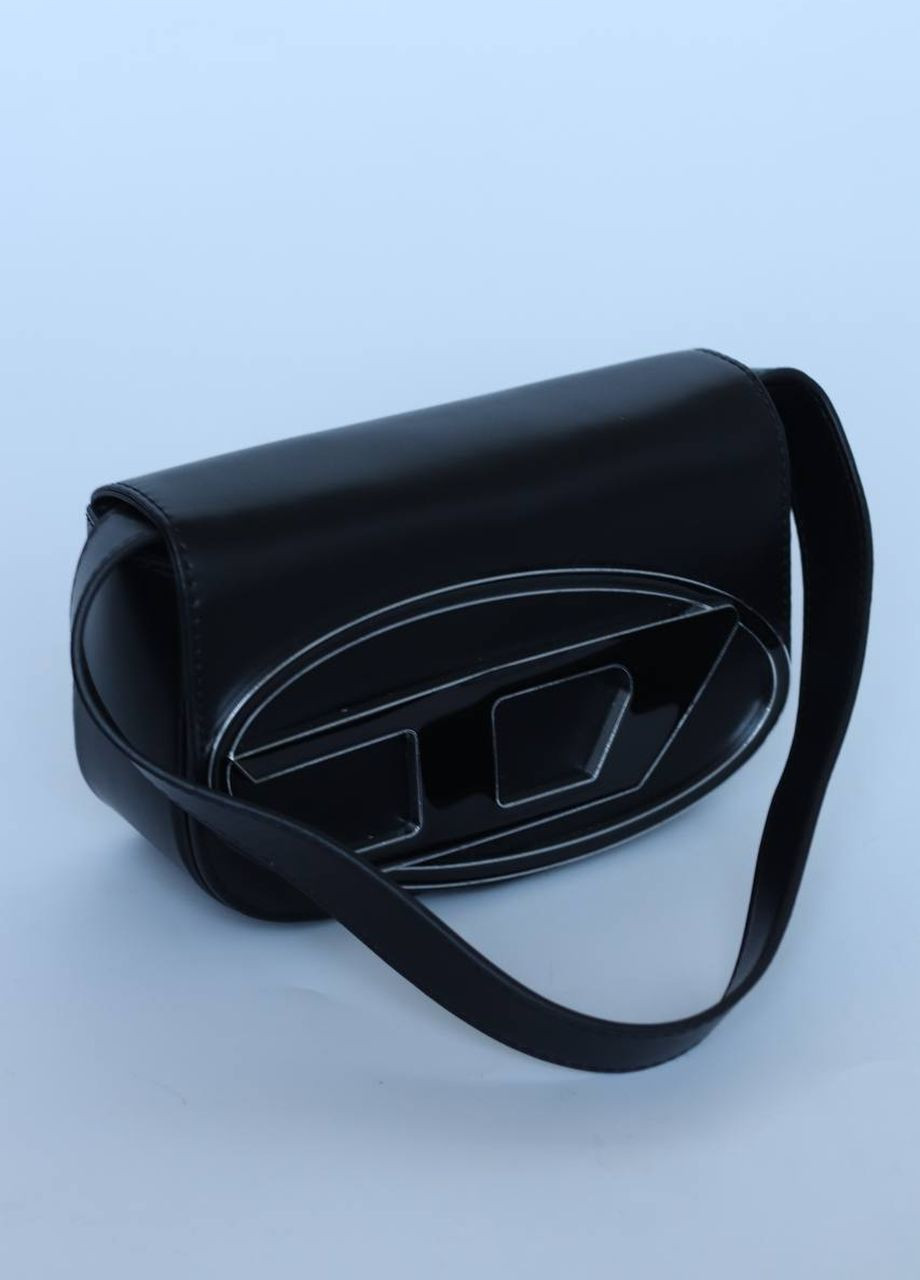 Сумочка из лого DIESEL 1DR Shoulder Bag black Vakko (273782720)