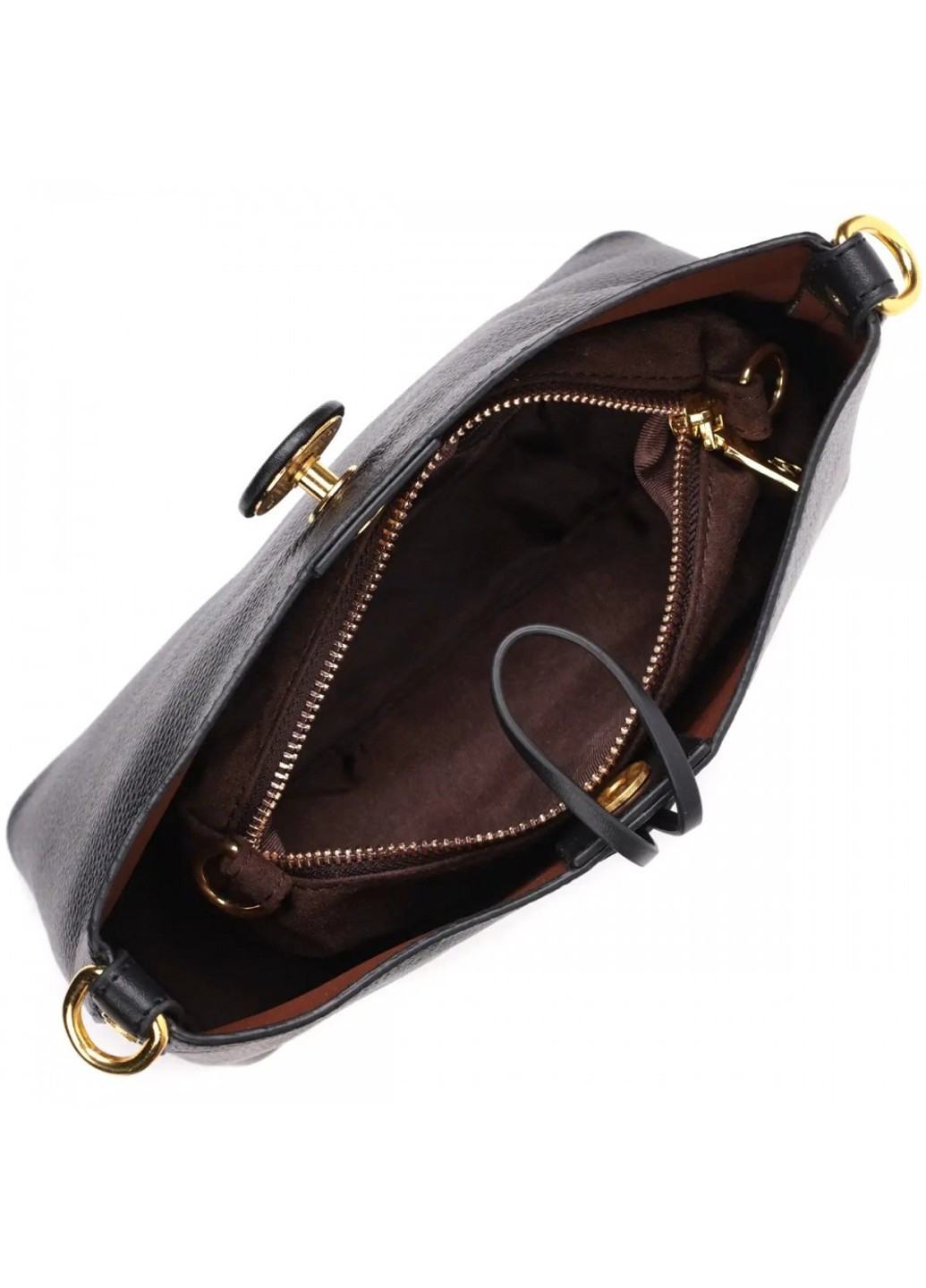 Молодіжна жіноча шкіряна сумка з косметичкою 22319 Vintage (276705850)