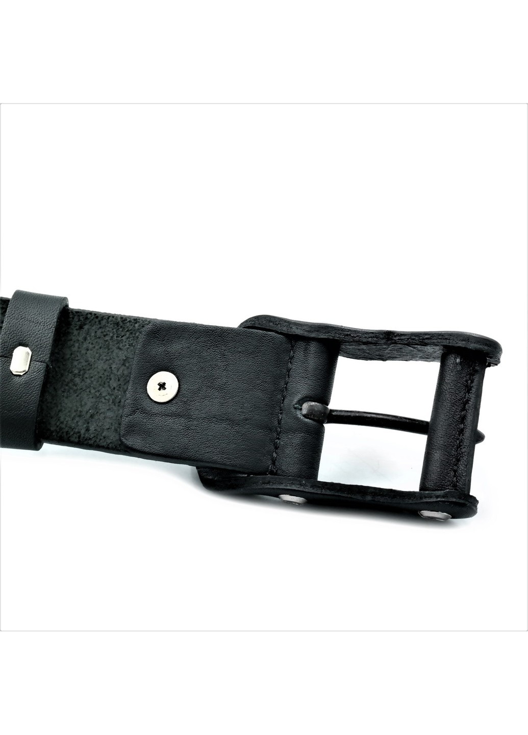 Кожаный ремень 3,8 х 115-120 см Черный m-kozh38-wtrua-0055 Weatro (267406476)