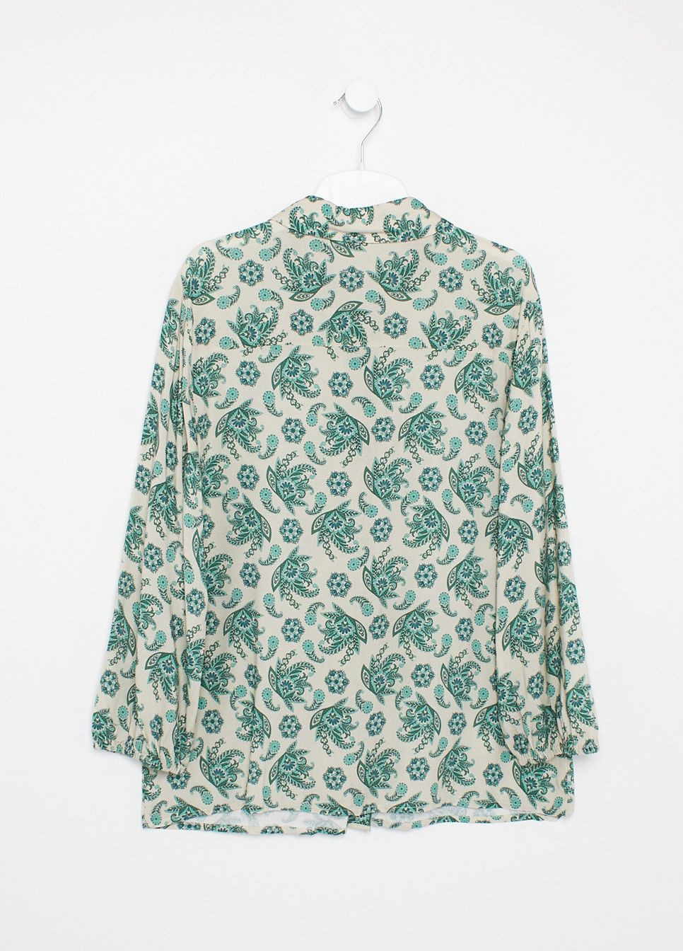 Комбінована блуза демісезон,світло-бежевий-зелений, Vila Clothes
