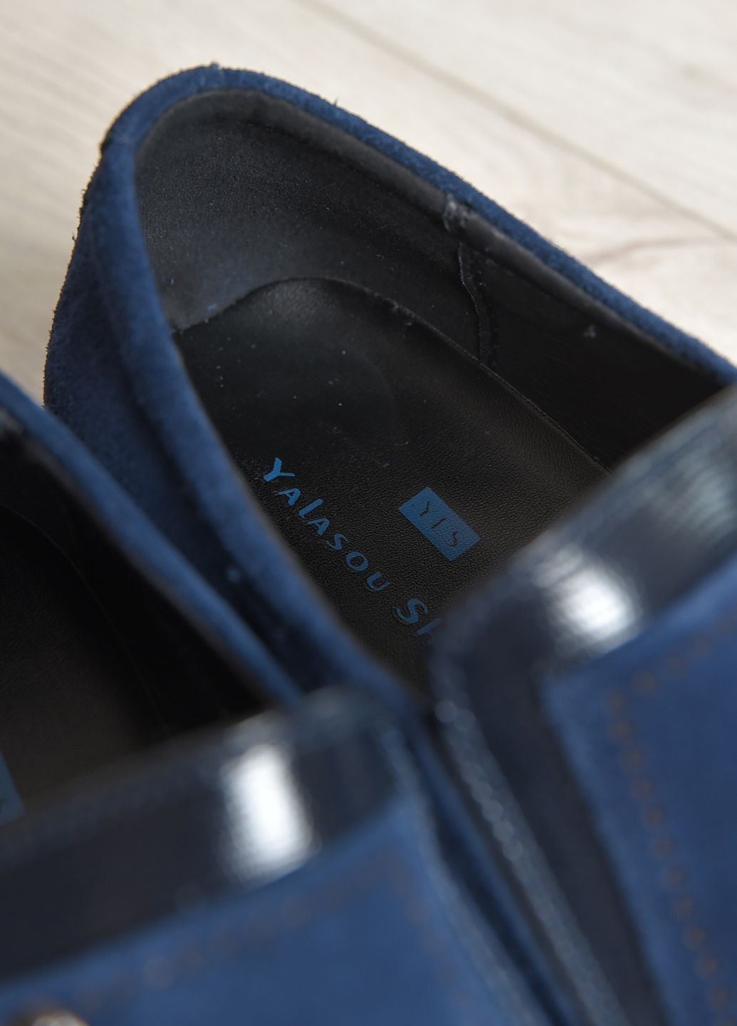 Туфлі чоловічі синього кольору Let's Shop (265911012)