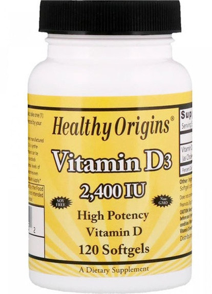 Vitamin D3 2400 IU 120 Softgels Healthy Origins (256721471)