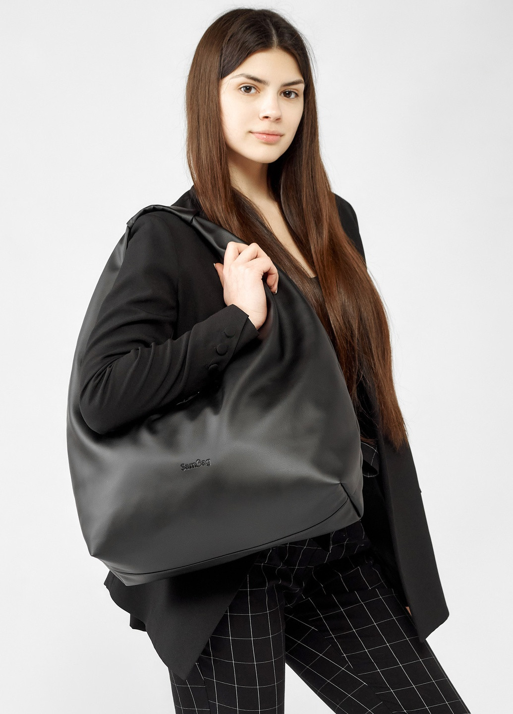 Женская сумка HOBO L черная Sambag (259040450)
