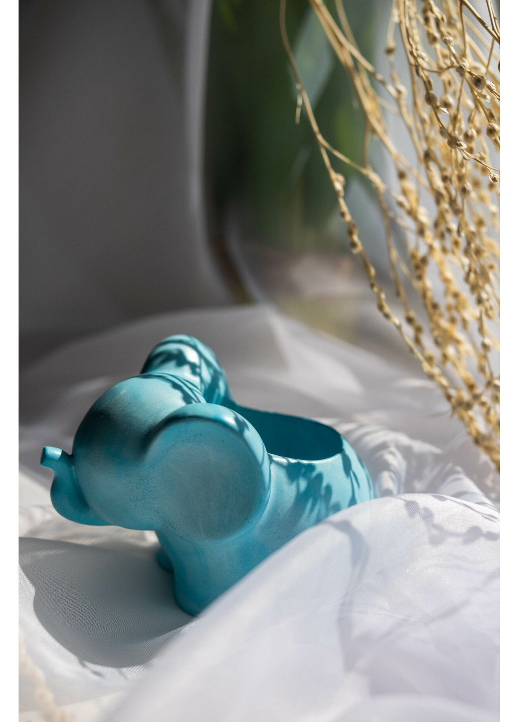 Кашпо декоративное Слоник, голубой. Trensi (258330547)