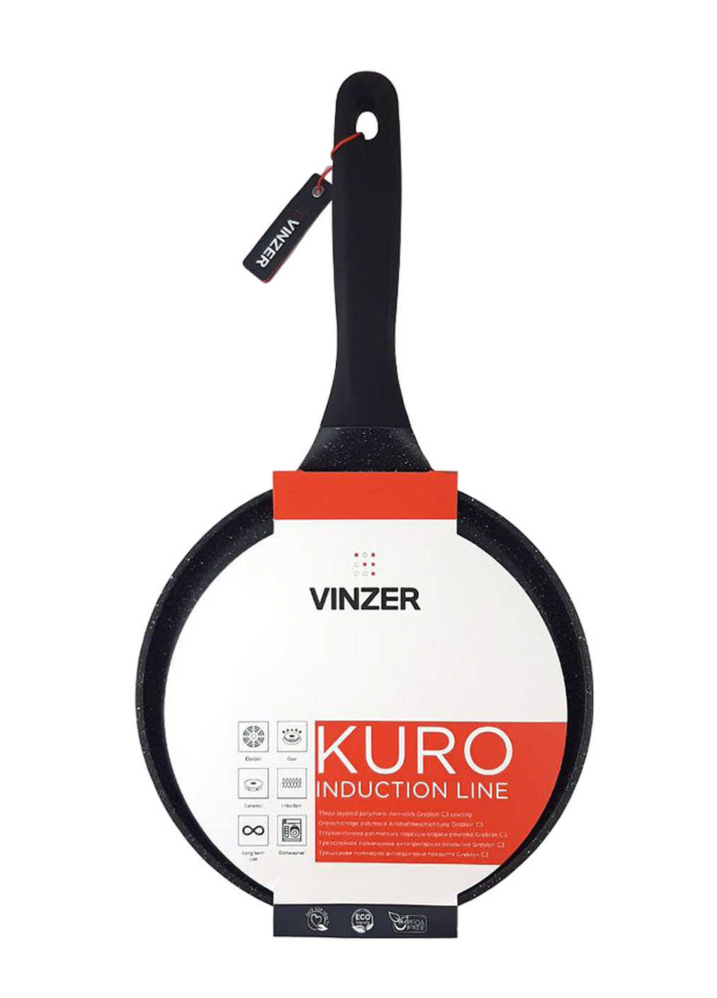 Сковорода млинна Kuro Induction Line 24 см (50423) Vinzer (257039944)