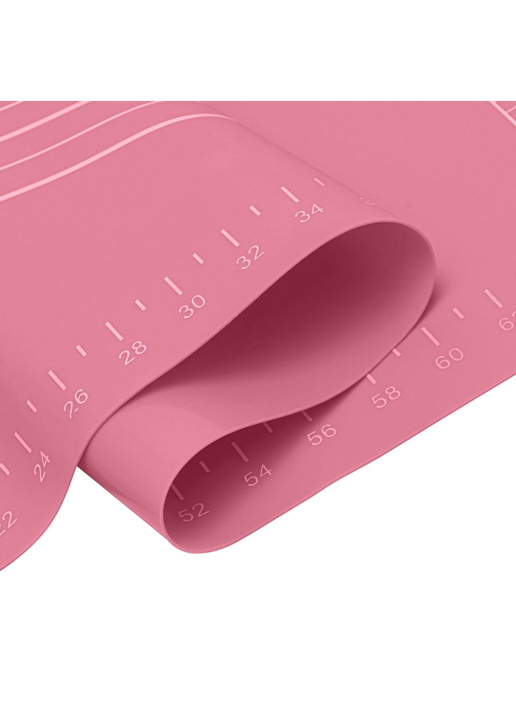 Килимок силіконовий для розкачування тіста та випічки великий 81х61 см Рожевий A-Plus (262803164)