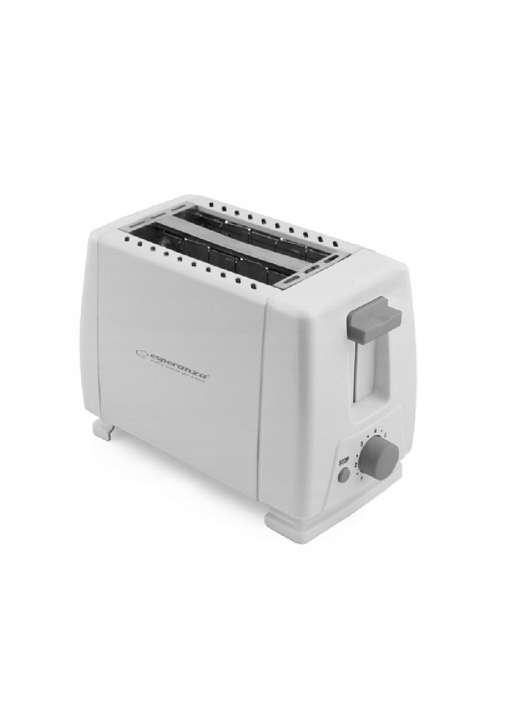 Тостер аппарат машинка прибор для поджарки поджаривания хлеба на 2 тоста компактный портативный 600 Вт (475166-Prob) Белый Unbranded (262596923)