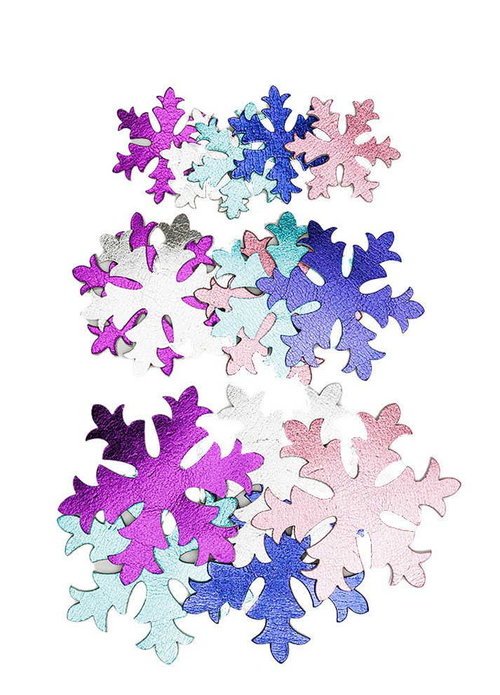 Наліпки ЕVА "Сніжинка металізована" колір різнокольоровий ЦБ-00204068 Апли Крапли (259786164)