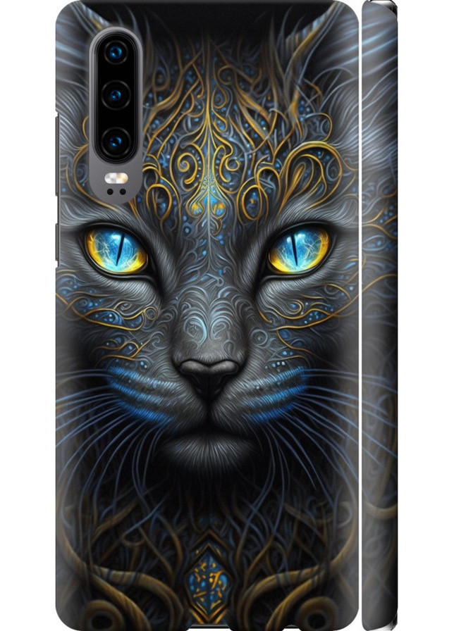 3D пластиковий матовий чохол 'Кішка' для Endorphone Huawei P30 (257799295)