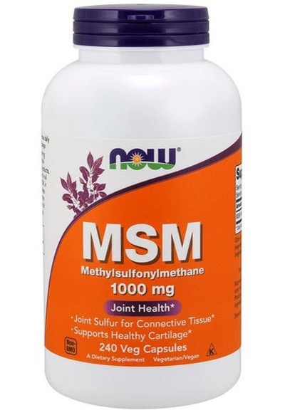 MSM 1000 mg 240 Veg Caps Now Foods (256725173)
