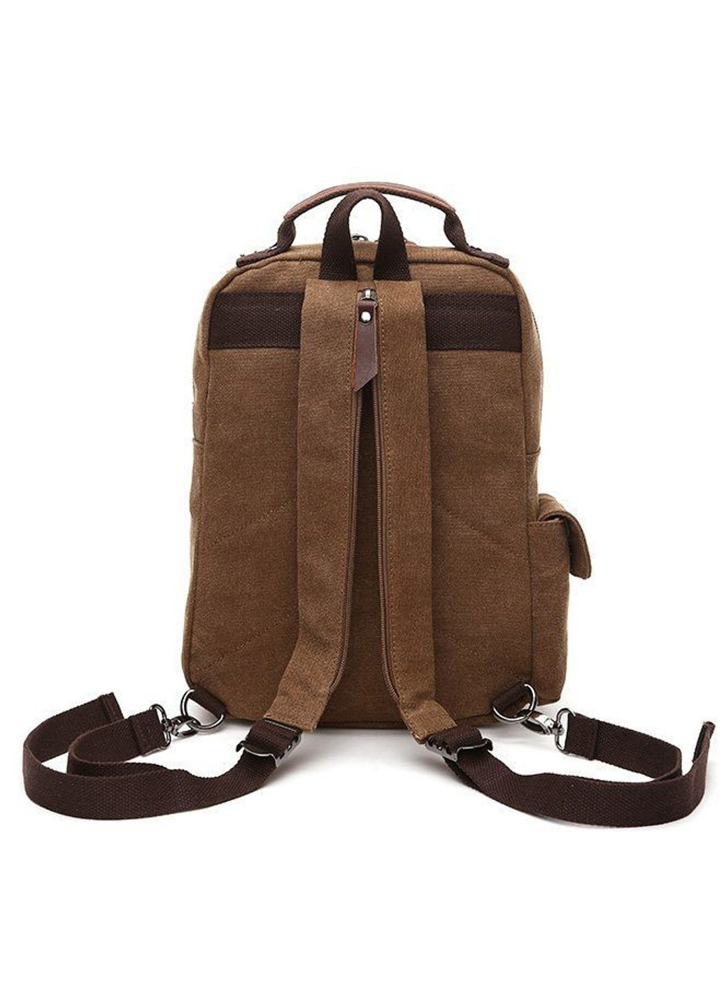Мужская текстильная коричневая сумка-рюкзак 20142 Vintage (262522685)