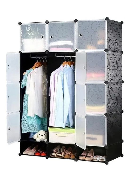 Шкаф HCX гардероб пластиковый Storage Cube Cabinet «МР 312-62А» 110х37х165см No Brand (277949474)