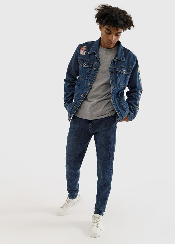 Чоловічі джинси колір синій ЦБ-00227239 Yuki (260735292)