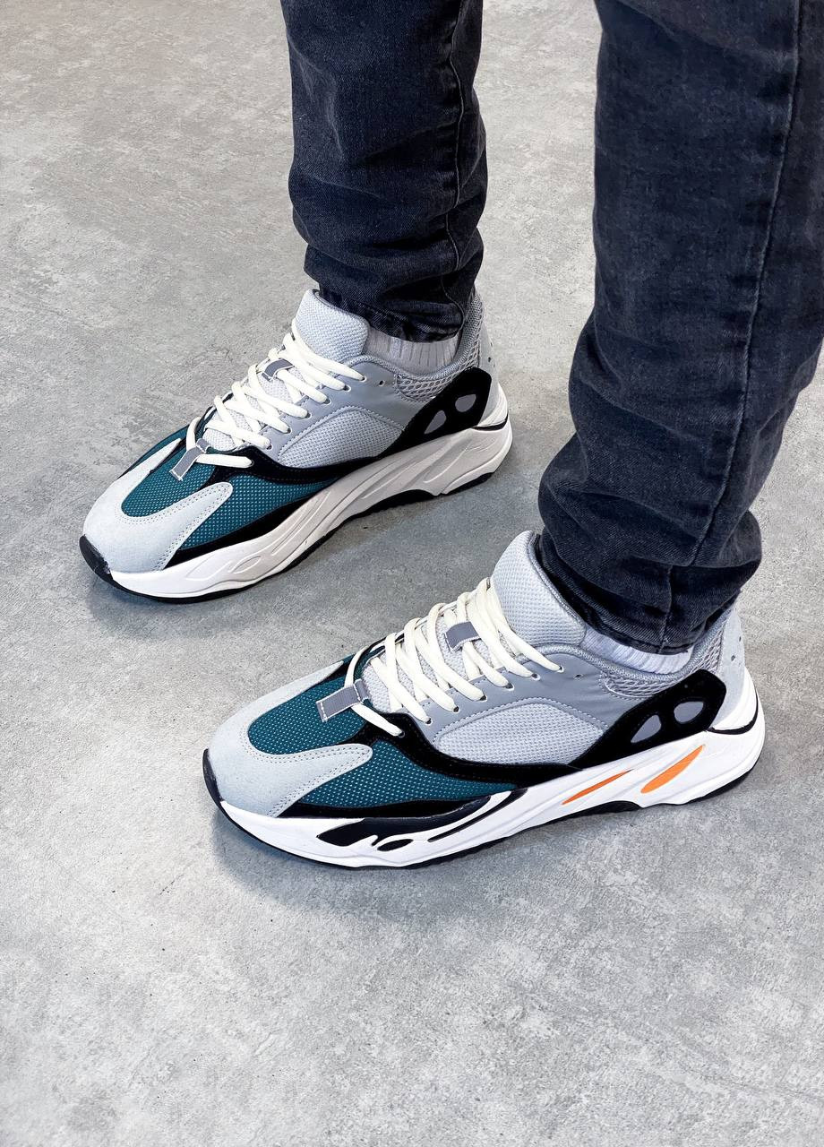 Білі Осінні кросівки чоловічі wave runner solid, вьетнам adidas Yeezy Boost 700 v1