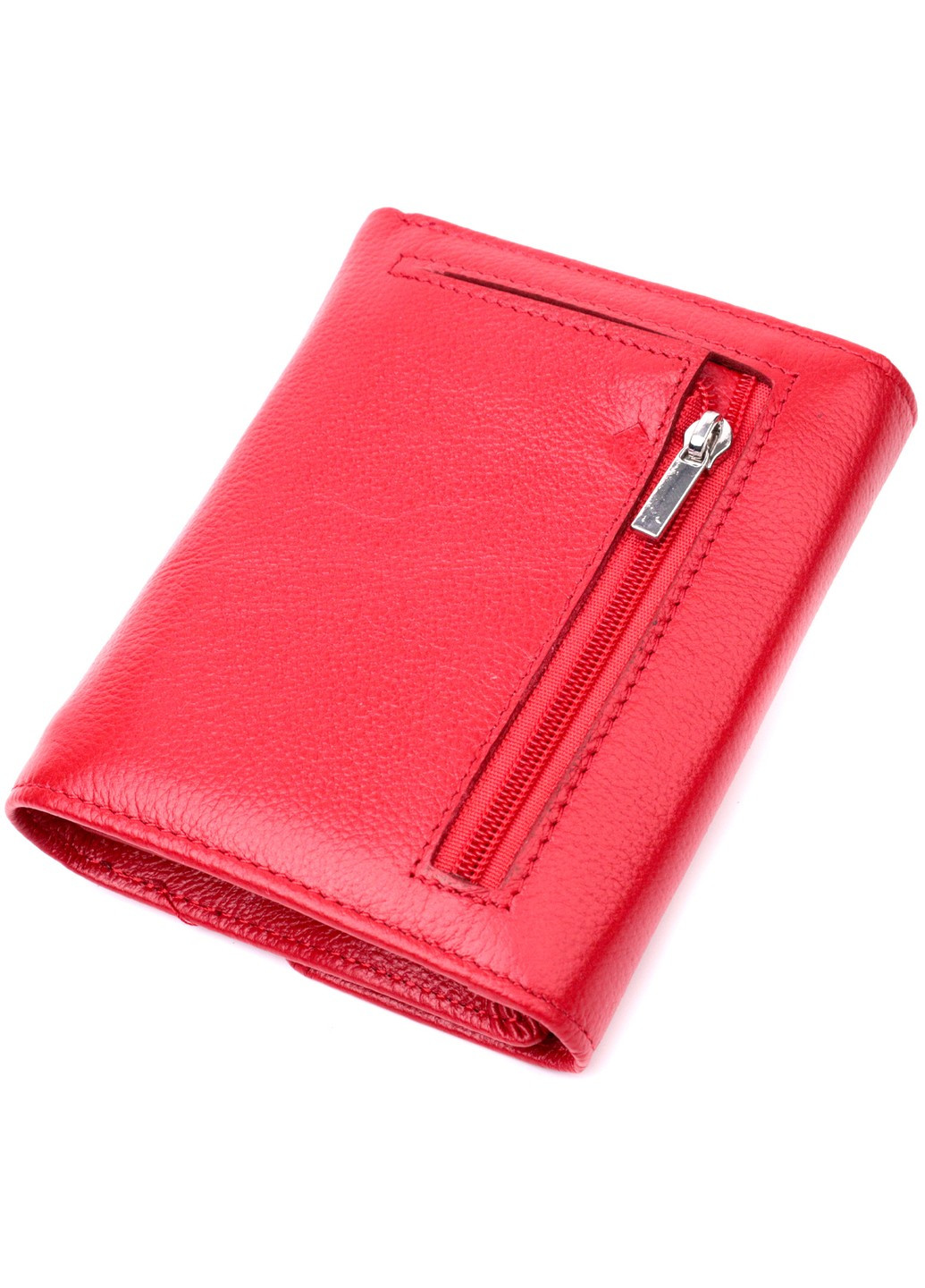Женский яркий кошелек с монетницей из натуральной кожи 19493 Красный st leather (277980501)