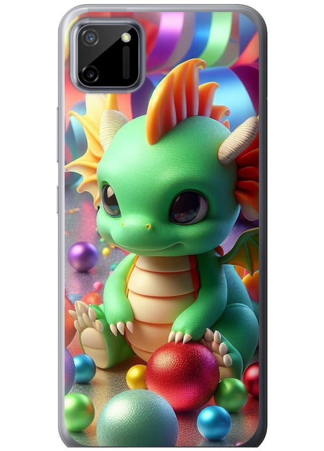 2D пластиковий чохол 'Веселий дракончик' для Endorphone Realme C11 2020 (275458254)