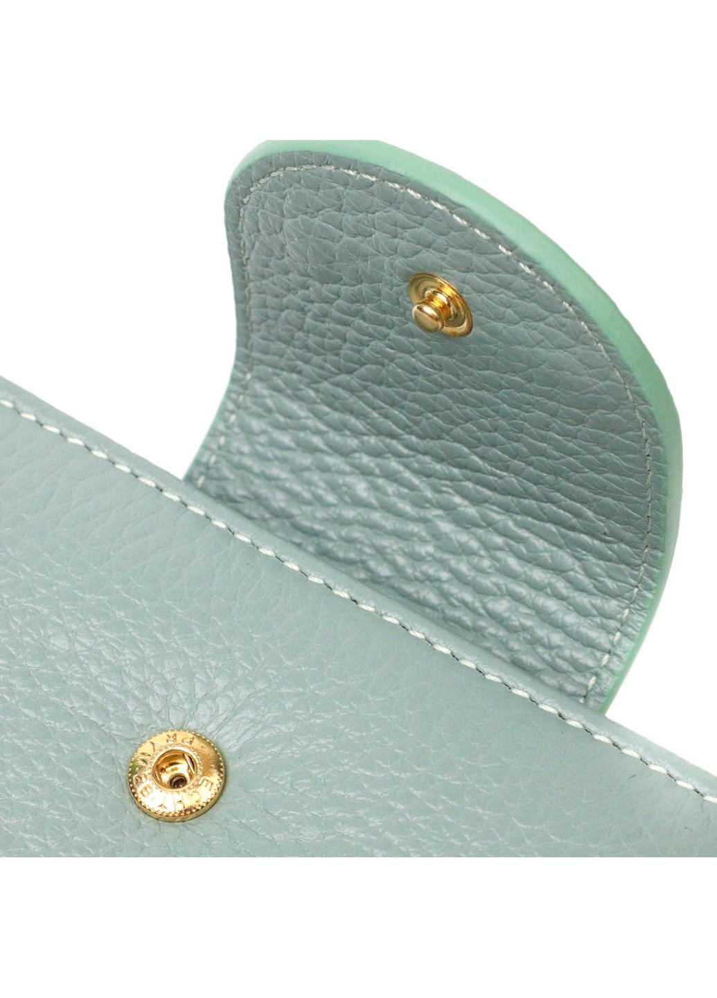 Стильний жіночий гаманець із натуральної шкіри 21986 Сіро-зелений Tony Bellucci (262158781)