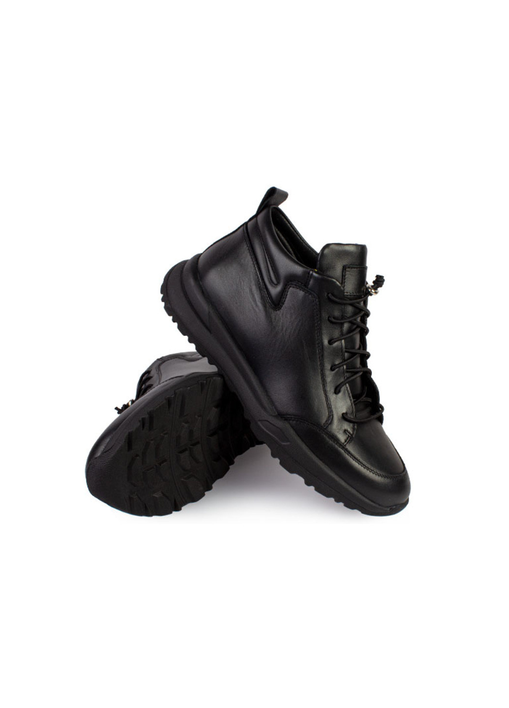 Черные зимние ботинки мужские бренда 9501038_(1) ModaMilano