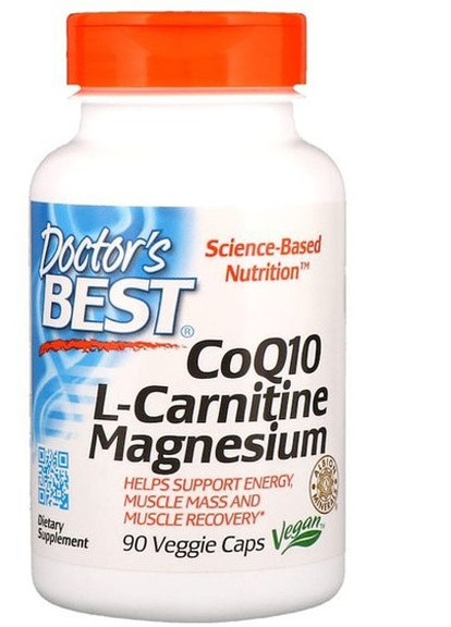 CoQ10 L-Carnitine Magnesium 90 Veg Caps DRB-00477 Doctor's Best (256719067)