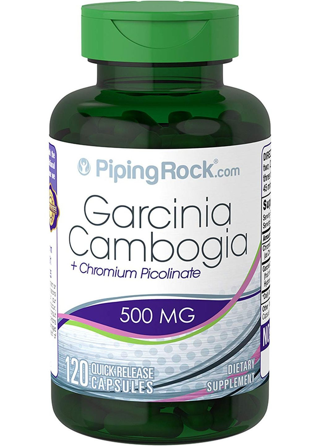 Гарциния камбоджійська Garcinia Cambogia Plus Chromium Picolinate 120 Capsules Piping Rock (276061442)