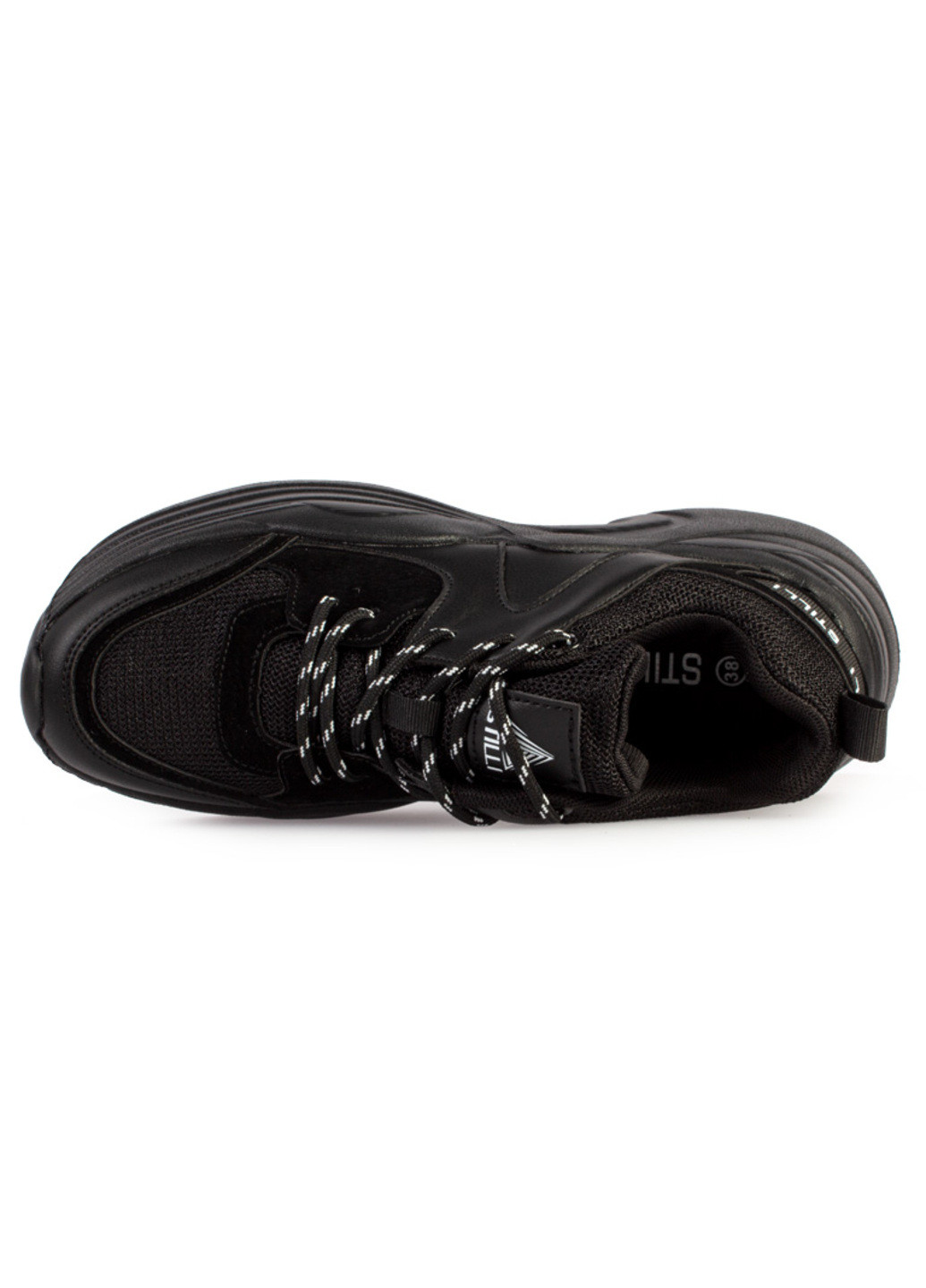 Черные демисезонные кроссовки женские бренда 8200165_(3) Stilli