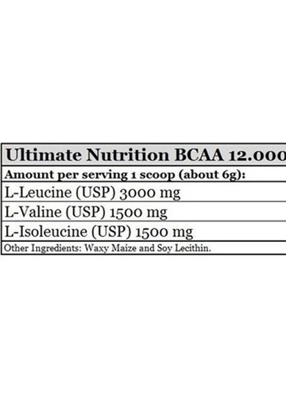 BCAA 12.000 Powder 400 g /67 servings/ Unflavored Ultimate Nutrition (256725284)