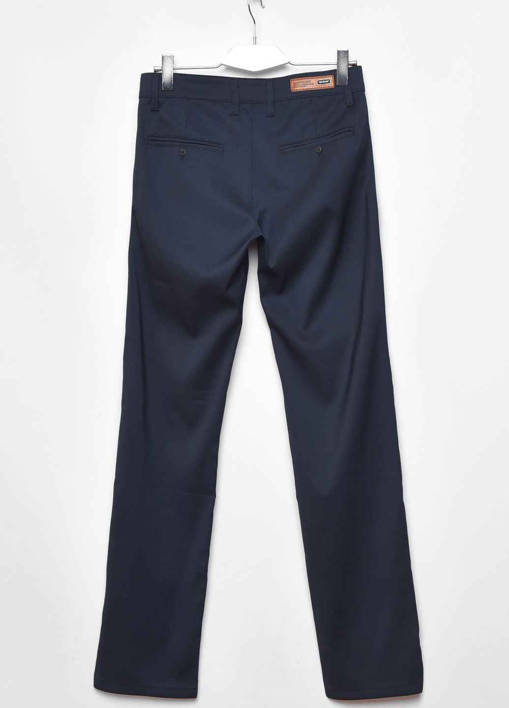 Штани чоловічі темно-синього кольору розмір 29 Let's Shop (277151585)