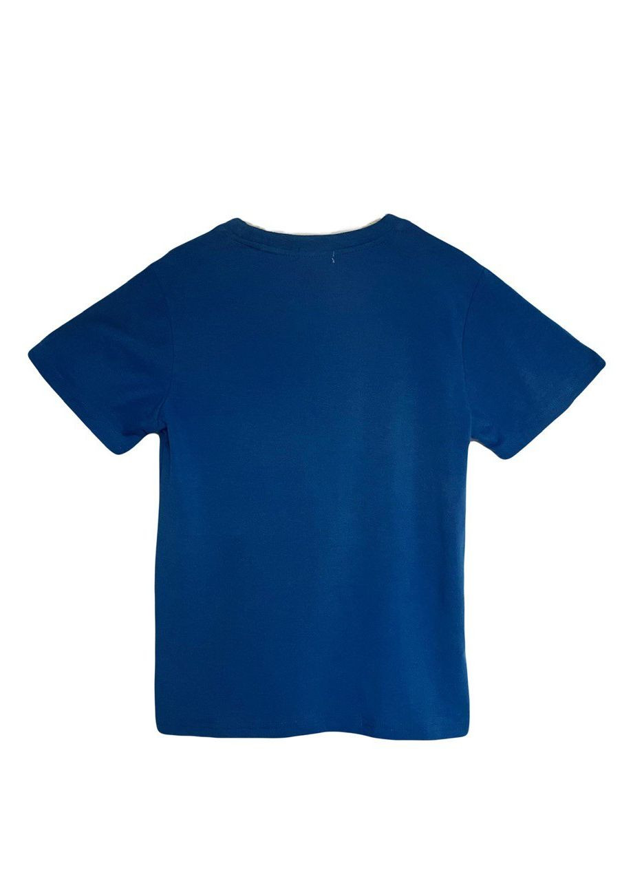 Синяя футболка с коротким рукавом Just Kids