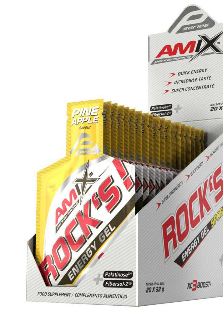 Энергетический Гель Performance Rock´s Gel Free 32g (Pineapple) Amix Nutrition (257960568)