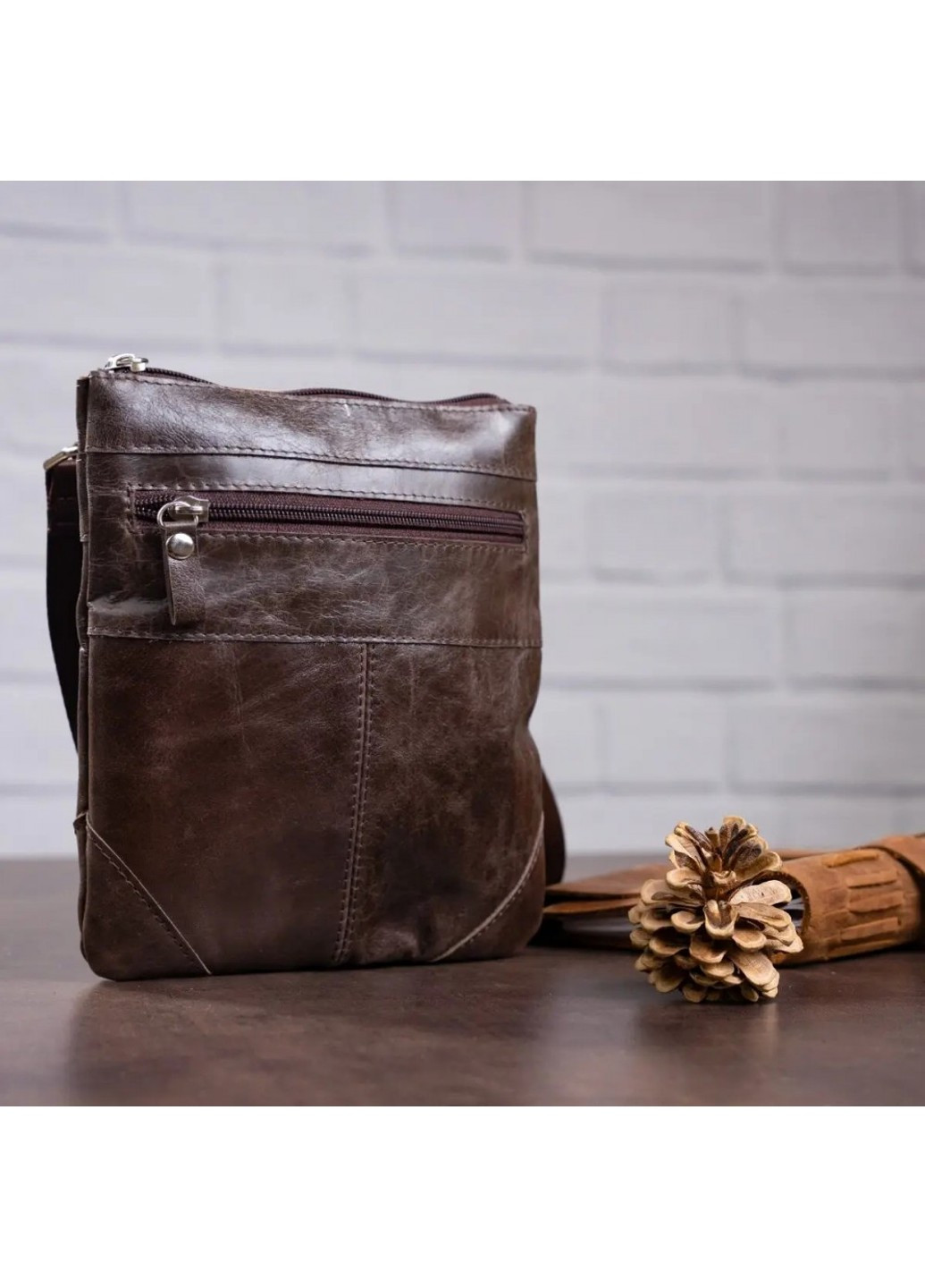 Чоловіча шкіряна сумка 11136 Shvigel (262523436)