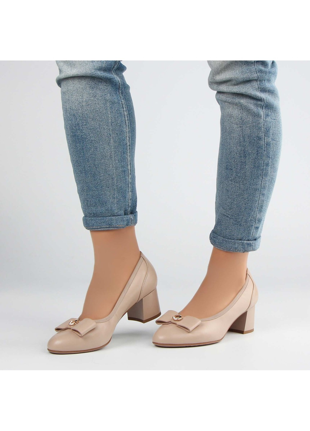 Buts Жіночі туфлі на підборах 197271 бежевий з натуральна шкіра, — демісезон (257094580)