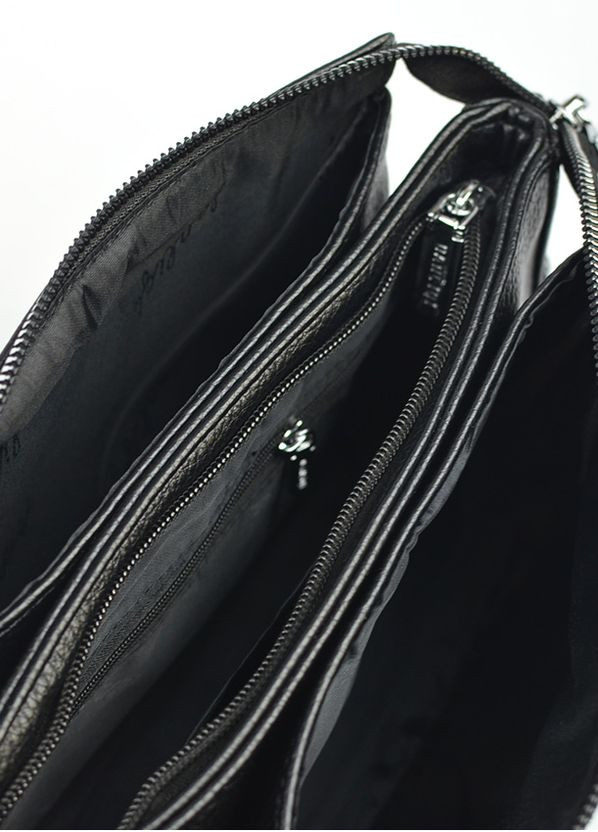 Чорна жіноча замшева міні сумка клатч через плече на три відділення No Brand (275335128)