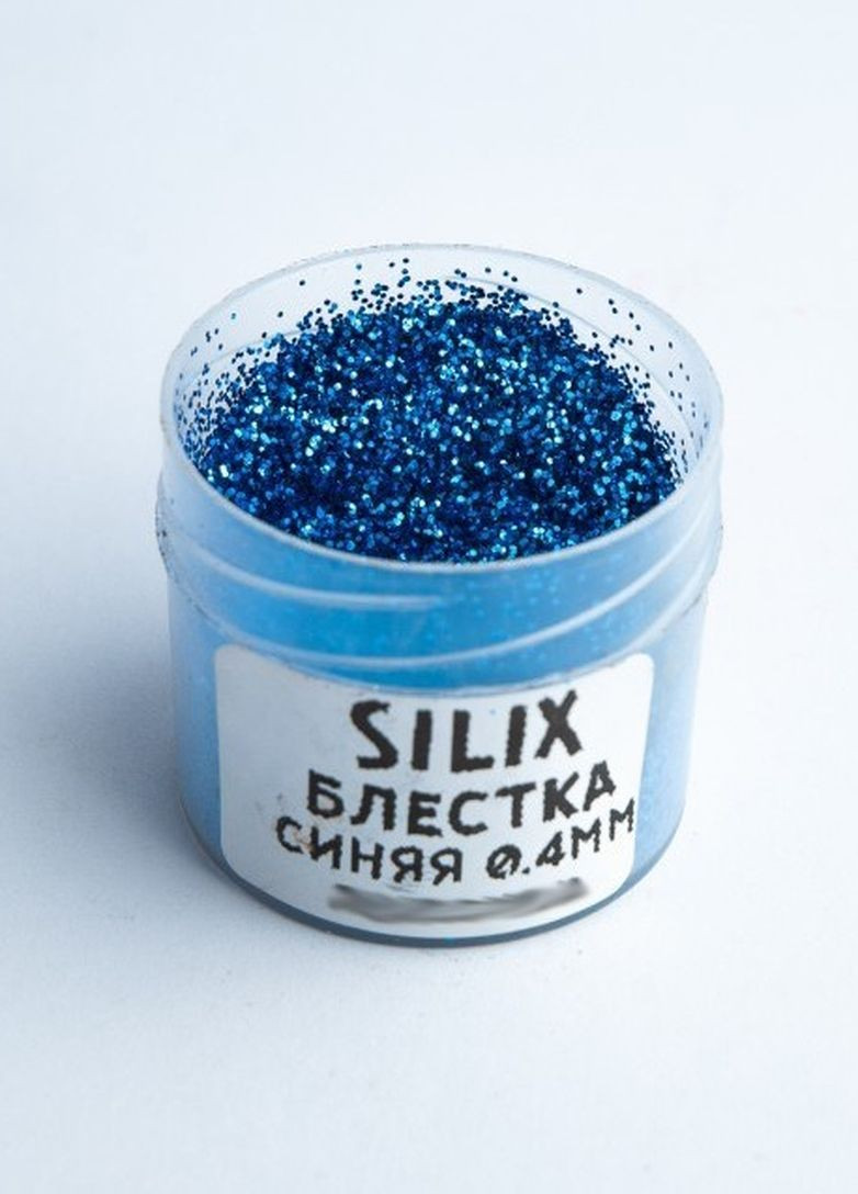 Блестка для силиконовых приманок - синяя (0,4 мм) SILIX (264661430)