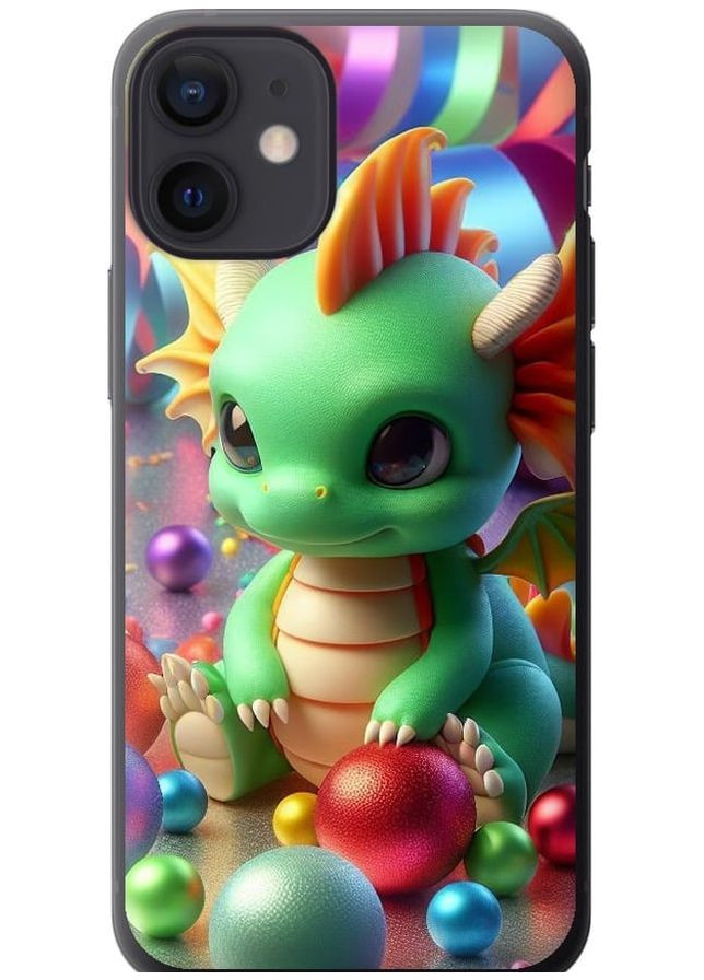 2D пластиковий чохол 'Веселий дракончик' для Endorphone Apple iPhone 12 Mini (275460990)
