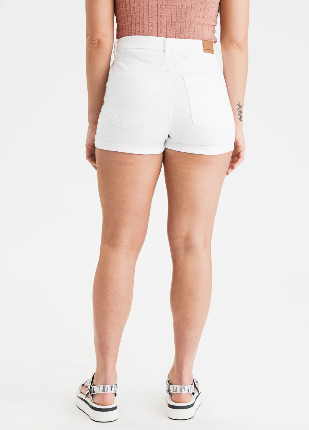 Жіночі джинсові шорти Білі American Eagle (259554987)