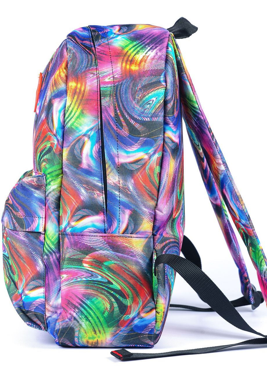 Женский яркий городской рюкзак среднего размера с абстрактным рисунком для школы работы No Brand (260597023)