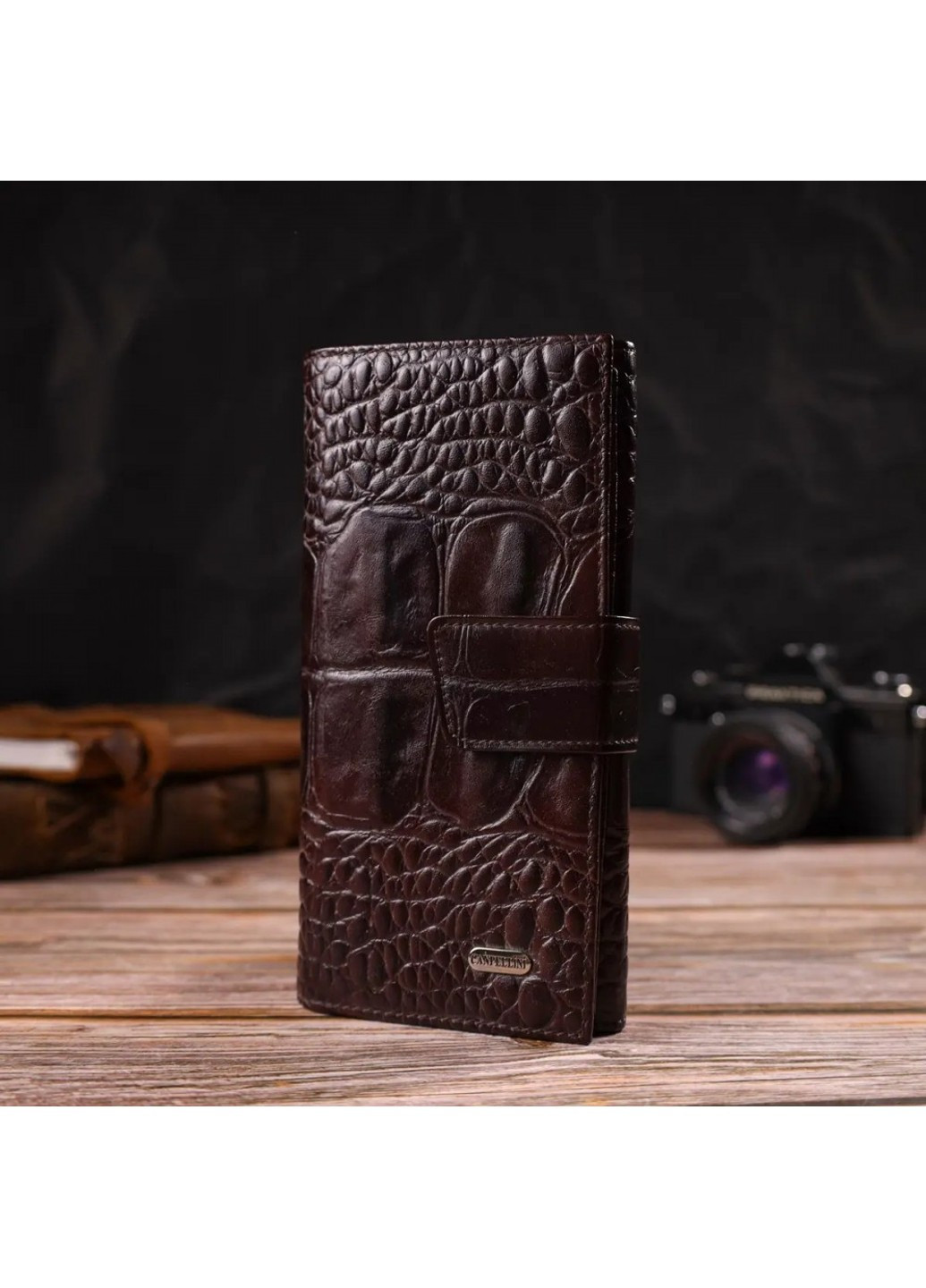 Мужской кожаный кошелек 21846 Canpellini (262523107)