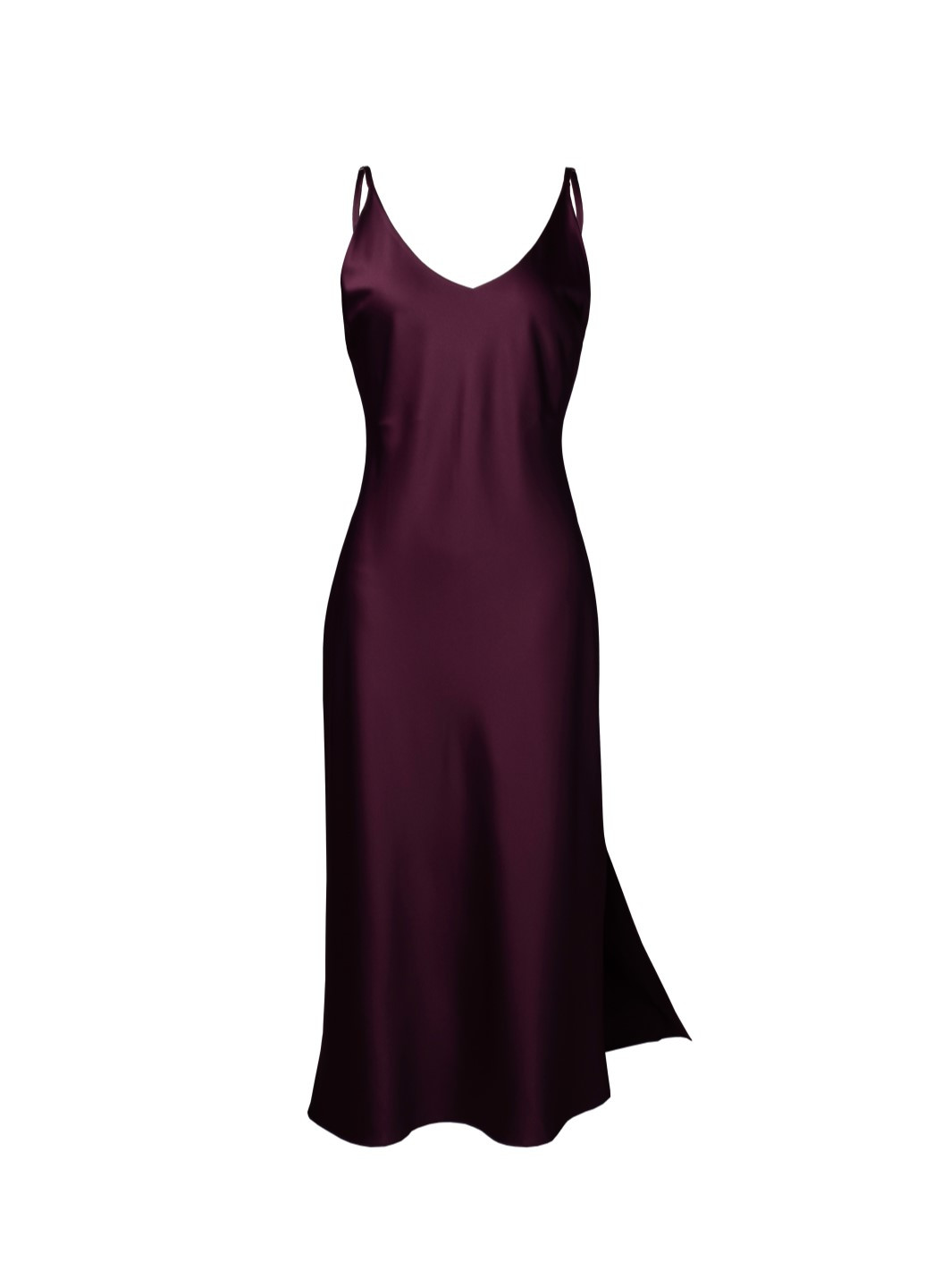 Сливовое праздничный, вечернее платье slip dress платье-комбинация Lavlia однотонное