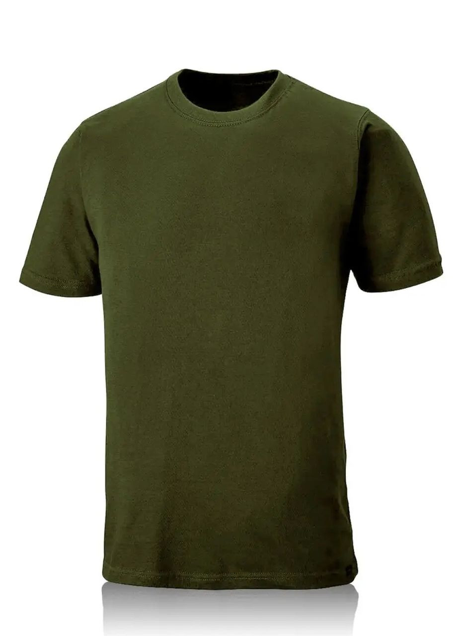 Хаки (оливковая) футболка мужская цвета хаки Let's Shop