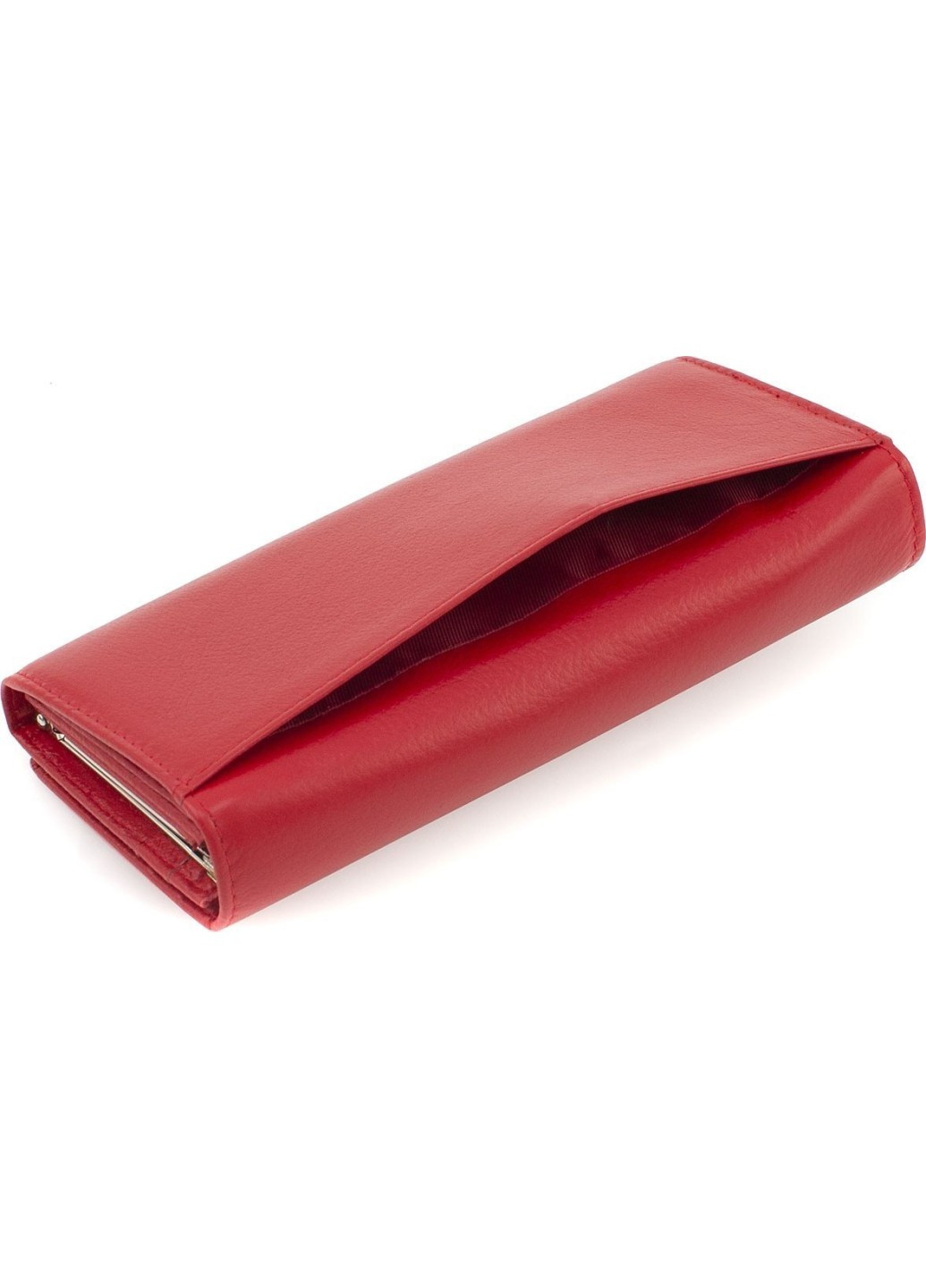 Женский кошелек из натуральной кожи с фиксацией на клапан с магнитами 18,5х9 MA150-1-Red(17977) красный Marco Coverna (259752560)