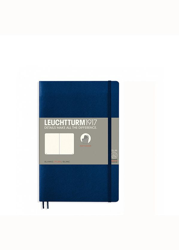 Блокнот Paperback (B6), М'яка обкладинка, Темно-синій, Чисті аркуші Leuchtturm1917 (269901119)