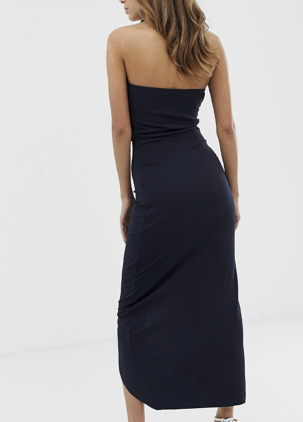 Темно-синя вечірня сукня Armani Exchange однотонна