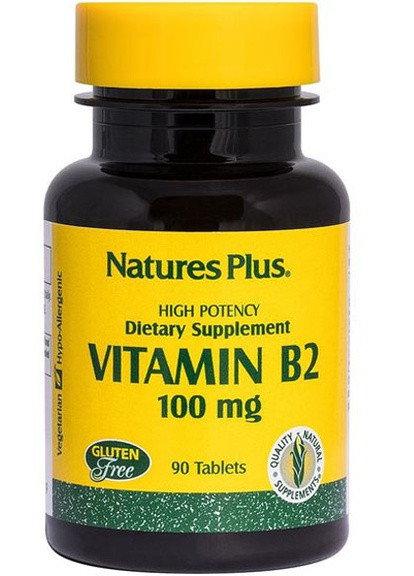Nature's Plus Vitamin B2 100 mg 90 Tabs NTP1630 Natures Plus (256724375)